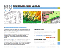Tablet Screenshot of geoservice.kreis-unna.de